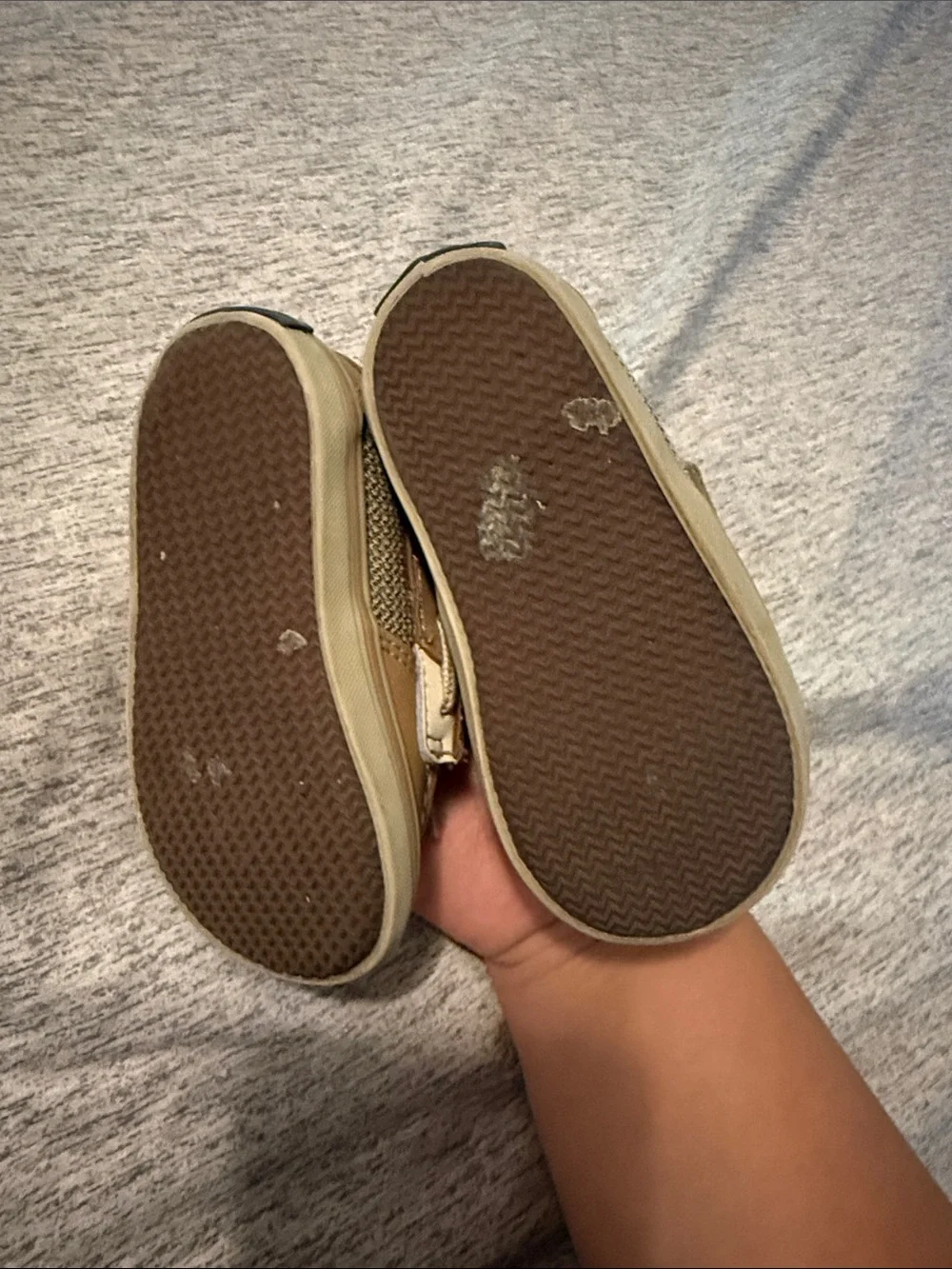 Sperry Tan and Cream Baby Boat Shoes with Laces